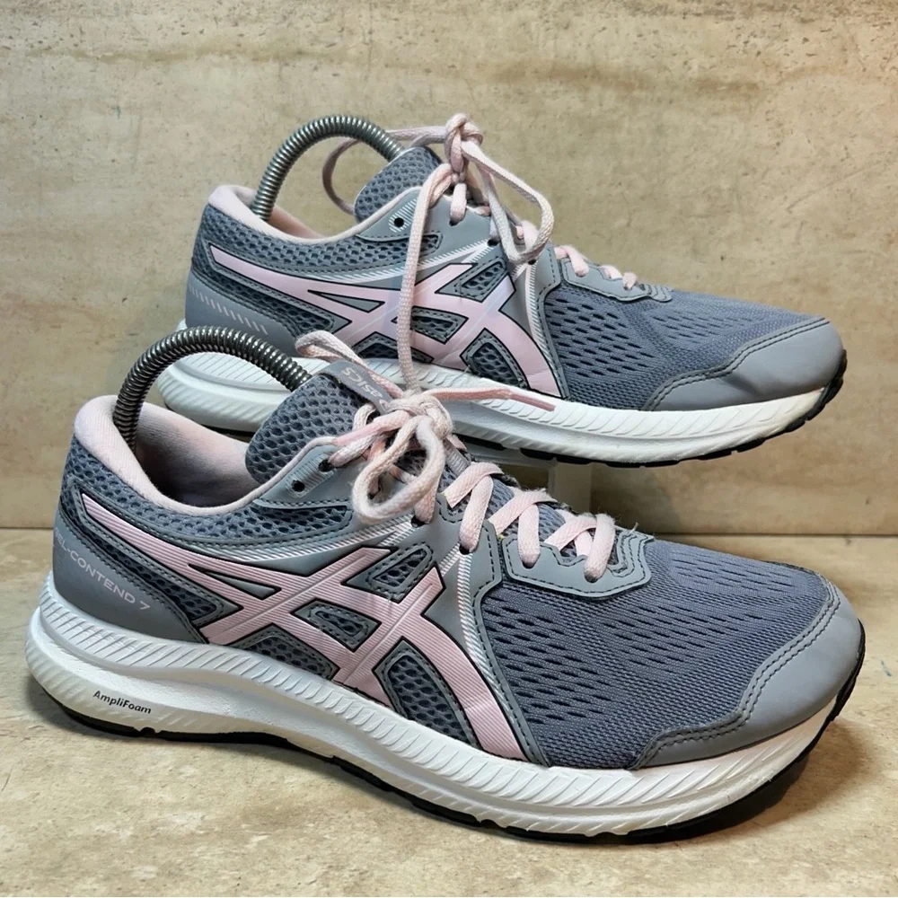 Asics Womens Gel Contend 7 1012A910‎ Pink Running Shoes Sneakers Size 9.5 W